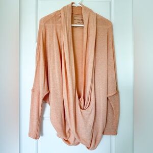 Free People Drapey Wrap Front Sweater Size Small